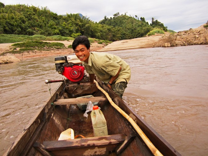 Boat travel along the river