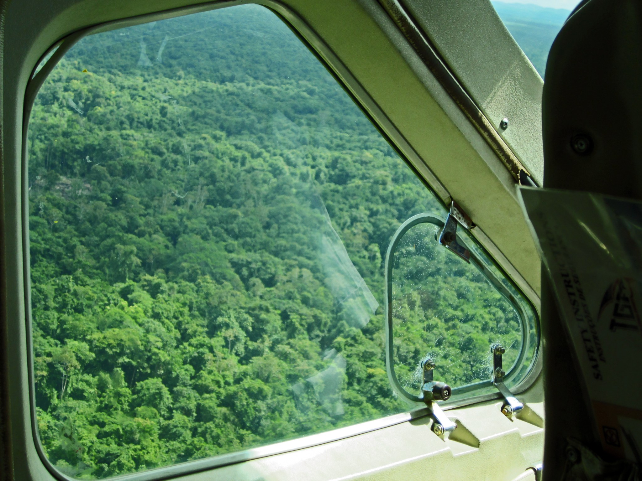 Plane over northern Guyana