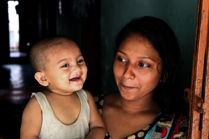 Our host's wife and daughter